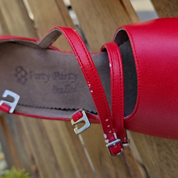 Very Fine PP201 Red 3” Cuban Heel Salsa Latin Dance Shoes 6.5 - Picture 14 of 17